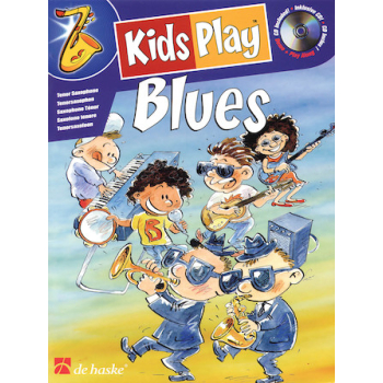 Zbiór nut solo na saksofon tenorowy Kids Play Blues! + CD, De Haske